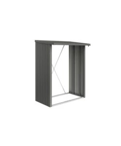 LEGNAIA BIOHORT "WOODSTOCK 150" IN ACCIAIO ZINCATO GRIGIO QUARZO METALLIZZATO, 157X102X199 CM - 38010