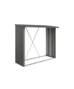 LEGNAIA BIOHORT "WOODSTOCK 230" IN ACCIAIO ZINCATO GRIGIO QUARZO METALLIZZATO, 2297X102X199 CM - 38020