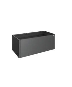 AIUOLA RIALZATA 2X1 GRIGIO SCURO METALLIZZATO - BIOHORT. 65015