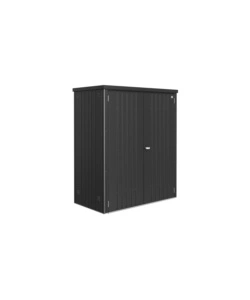 ARMADIO PER ATTREZZI BIOHORT "MISURA 150" GRIGIO SCURO METALLIZZATO, 155X83X182,5 CM - 31010
