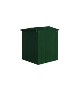 CASETTA DA GIARDINO BIOHORT "EUROPA  2" IN ACCIAIO ZINCATO COLORE VERDE SCURO 172X156X196 CM