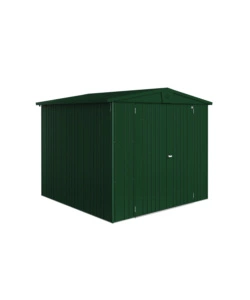 CASETTA DA GIARDINO BIOHORT "EUROPA  4" IN ACCIAIO ZINCATO COLORE VERDE SCURO 244X228X203 CM