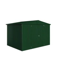 CASETTA DA GIARDINO BIOHORT "EUROPA  5" IN ACCIAIO ZINCATO COLORE VERDE SCURO 316X228X209 CM