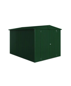 CASETTA DA GIARDINO BIOHORT "EUROPA  6" IN ACCIAIO ZINCATO COLORE VERDE SCURO 244X300X203 CM