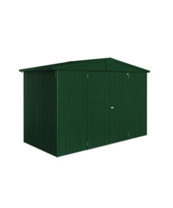 CASETTA DA GIARDINO BIOHORT "EUROPA  4A" IN ACCIAIO ZINCATO COLORE VERDE SCURO 316X156X209 CM