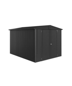CASETTA DA GIARDINO BIOHORT "EUROPA  6" IN ACCIAIO ZINCATO COLORE GRIGIO SCURO METALLIZZATO 244X300X203 CM