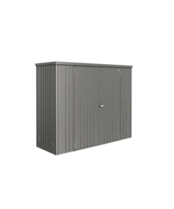 ARMADIO PER ATTREZZI BIOHORT "MISURA 230" IN ACCIAIO ZINCATO GRIGIO QUARZO METALLIZZATO, 277X83X182,5 CM - 30080