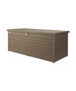 BAULE DA ESTERNO IMPERMEABILE BIOHORT "180" IN ACCIAIO ZINCATO BRONZO METALLIZZATO 800 LT 181X79X71 CM - COD. 62030
