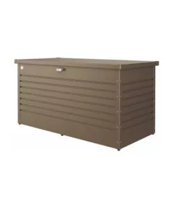 BAULE DA ESTERNO IMPERMEABILE BIOHORT "160" IN ACCIAIO ZINCATO BRONZO METALLIZZATO 830 LT 160X79X83 CM - COD. 62060