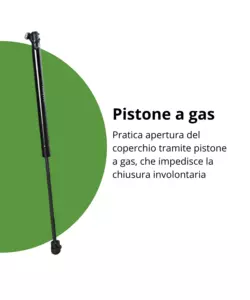 BAULE POSTALE PER PACCHI IMPERMEABILE BIOHORT "PAKET-BOX 100" IN ACCIAIO ZINCATO GRIGIO QUARZO METALLIZZATO 195 LT 101X46X61 CM - COD. 68910