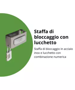 BAULE POSTALE PER PACCHI IMPERMEABILE BIOHORT "PAKET-BOX 100" IN ACCIAIO ZINCATO GRIGIO QUARZO METALLIZZATO 195 LT 101X46X61 CM - COD. 68910