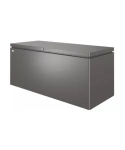 BAULE DA ESTERNO IMPERMEABILE BIOHORT "LOUNGEBOX 200" IN ACCIAIO ZINCATO GRIGIO SCURO METALLIZZATO 1400 LT 199X80X81 CM - COD. 65075