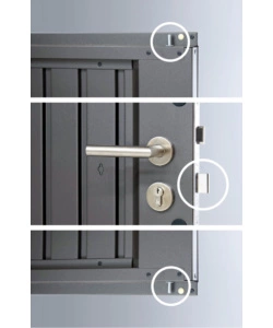 CASETTA DA GIARDINO BIOHORT "HIGHLINE H3" IN ACCIAIO ZINCATO COLORE GRIGIO SCURO METALLIZZATO CON PORTA BATTENTE SEMPLICE 275X235X222 CM - COD. 84040