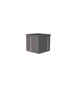 BIOHORT - PORTA AGGIUNTIVA PER CASETTA HIGHLINE + AVANTGARDE GRIGIO QUARZO METALLIZZATO