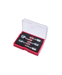 SET 5 INSERTI A BUSSOLA MAGNETICI CONNEX IN ACCIAIO CROMATO