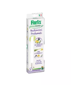 BASTONCINI ANTIZANZARE FLORTIS ALLA CITRONELLA 5 PEZZI