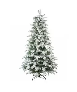 ALBERO DI NATALE "FIOCCO NEVE" CON 983 RAMI AD AGGANCIO, 180 CM