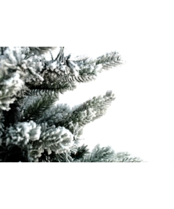 ALBERO DI NATALE "FIOCCO NEVE" CON 1589 RAMI AD AGGANCIO, 210 CM