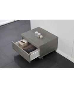 CASSETTIERA SU RUOTE "SHELF" 1 CASSETTO CEMENTO, 58X48X29,5 CM
