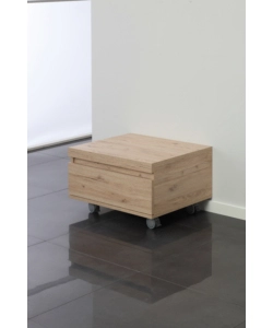 CASSETTIERA SU RUOTE "SHELF" 1 CASSETTO ROVERE, 58X48X29,5 CM