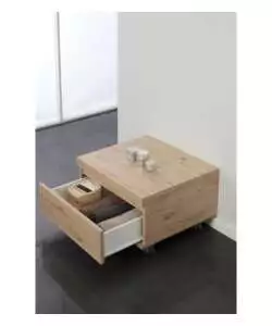 CASSETTIERA SU RUOTE "SHELF" 1 CASSETTO ROVERE, 58X48X29,5 CM