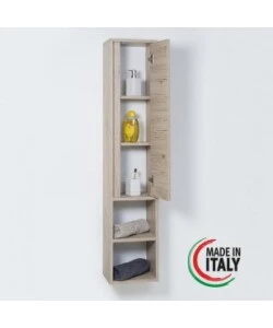 PENSILE SOSPESO PER BAGNO "SHELF" ROVERE, 30X24X150 CM