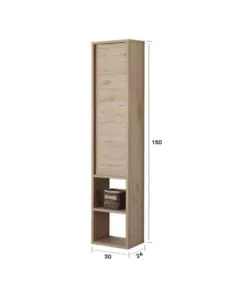 PENSILE SOSPESO PER BAGNO "SHELF" ROVERE, 30X24X150 CM