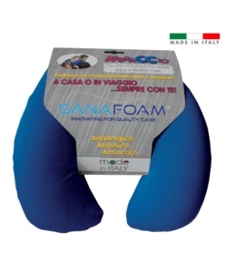 CUSCINO DA VIAGGIO IN MEMORY FOAM BLU