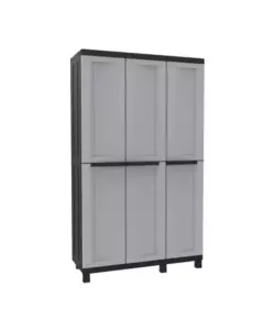 ARMADIO ALTO TERRY "TWIST BLACK 102A" IN RESINA GRIGIO E NERO 102X39X170 CM ARMADIO ALTO TERRY "TWIST BLACK 102A" IN RESINA GRIGIO E NERO 102X39X170 CM