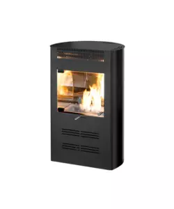 Stufa a bioetanolo ventilata "Elegance" nero 3000 W