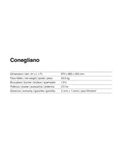 BIOCAMINO DA PAVIMENTO RUBY MODELLO CONEGLIANO BIANCO