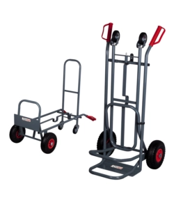 CARRELLO PROFESSIONALE UNIVERSALE 2 IN 1 IN METALLO VERNICIATO.