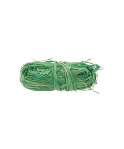 RAFIA NATURALE 50 GRAMMI VERDE A FASCE