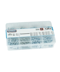 ASSORTIMENTO VITI METRICHE E DADI 125 PZ.