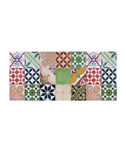 TAPPETO VINILICO STAMPATO "MOSAICO", 50X110 CM