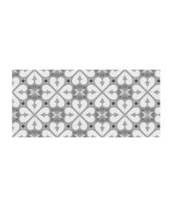 TAPPETO VINILICO STAMPATO "BCN GRIGIO", 50X110 CM