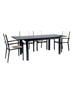 TAVOLO DA ESTERNO ALLUNGABILE EUROGARDEN IN ALLUMINIO GRIGIO 210/152X89X75 CM