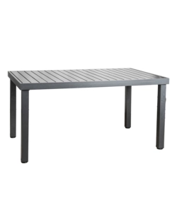 TAVOLO DA ESTERNO EUROGARDEN IN ALLUMINIO GRIGIO 152x90x75 CM