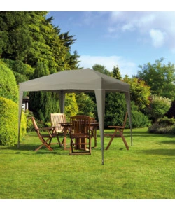 GAZEBO DA ESTERNO PIEGHEVOLE EUROGARDEN IN ACCIAIO TAUPE 2X3 M