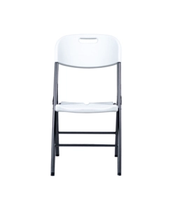 SEDIA DA CAMPEGGIO PIEGHEVOLE EUROGARDEN IN POLIETILENE BIANCO 53X46X87 CM