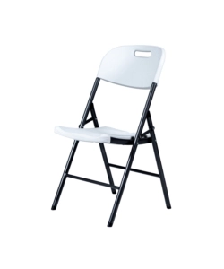 SEDIA DA CAMPEGGIO PIEGHEVOLE EUROGARDEN IN POLIETILENE BIANCO 53X46X87 CM