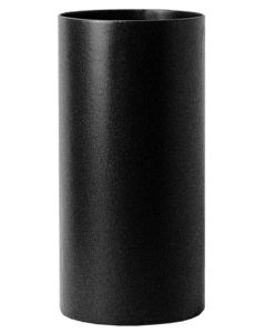 TUBO TRONCHETTO FF LEGNA NERO SMALTATO, 150 MM