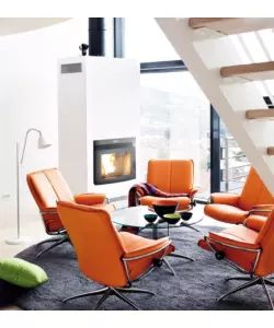 Inserto camino Canadian Stove a pellet canalizzato "13C" 12 kW