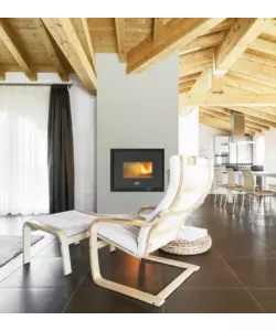 Termostufa Canadian Stove a pellet da incasso "Idro17" 16,5 kW