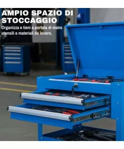 CASSETTIERA PORTA ATTREZZI CON RUOTE EASY SYSTEM 76X44X76 CM