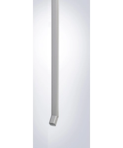 BIOHORT TUBI PLUVIALI PER HIGHLINE ARGENTO METALLIZZATO, 2 UNITÀ