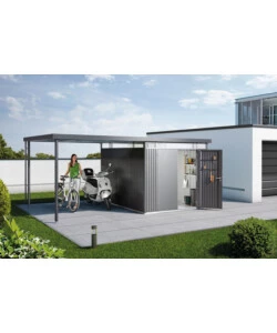 BIOHORT TETTO LATERALE CASETTA HIGHLINE MIS. H5 GRIGIO SCURO