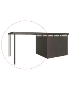 BIOHORT TETTO LATERALE CASETTA HIGHLINE MIS. H5 GRIGIO SCURO