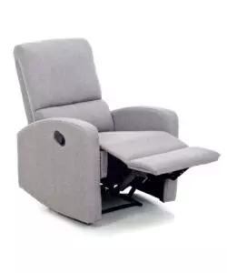 POLTRONA CON RECLINER MANUALE "FIORELLA" GRIGIO, 74X78X105 CM