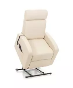 POLTRONA CON RECLINER E ALZATA ELETTRICA "KATIA" CREMA, 75X78X110 CM